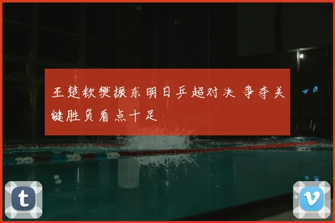王楚钦樊振东明日乒超对决 争夺关键胜负看点十足