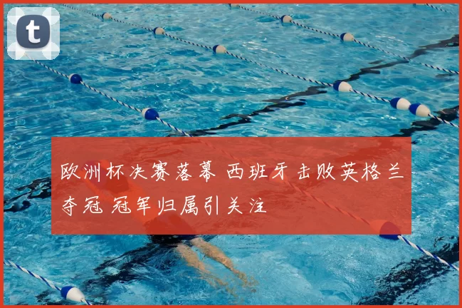 欧洲杯决赛落幕 西班牙击败英格兰夺冠 冠军归属引关注